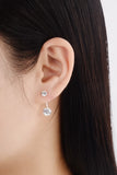 925 Silver Zircon Stud Earrings Women&rsquo;s Jewelry
