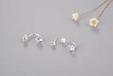 925 Silver Zircon Stud Earrings Women&rsquo;s Jewelry