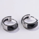 925 Silver Vintage Craft Faceted Agate Earrings for Woman