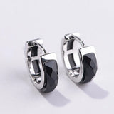 925 Silver Vintage Craft Faceted Agate Earrings for Woman