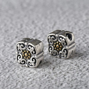 925 Silver Lucky Symbol Beads Sterling Silver Loose Beads Jewelry Findings