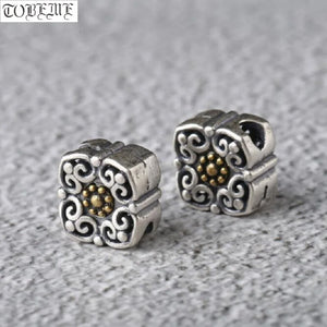 925 Silver Lucky Symbol Beads Sterling Silver Loose Beads Jewelry Findings