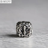 925 Silver Tibetan Dorje Symbol Beads Sterling Silver Buddhist Vajra Loose Beads