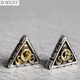 925 Silver Tibetan Lucky Symbol Beads Sterling Silver Loose Beads