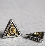 925 Silver Tibetan Lucky Symbol Beads Sterling Silver Loose Beads