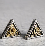 925 Silver Tibetan Lucky Symbol Beads Sterling Silver Loose Beads