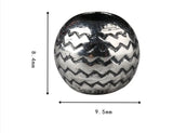 925 Silver Wave Symbol Beads Large Hole Sterling Silver Loose Beads