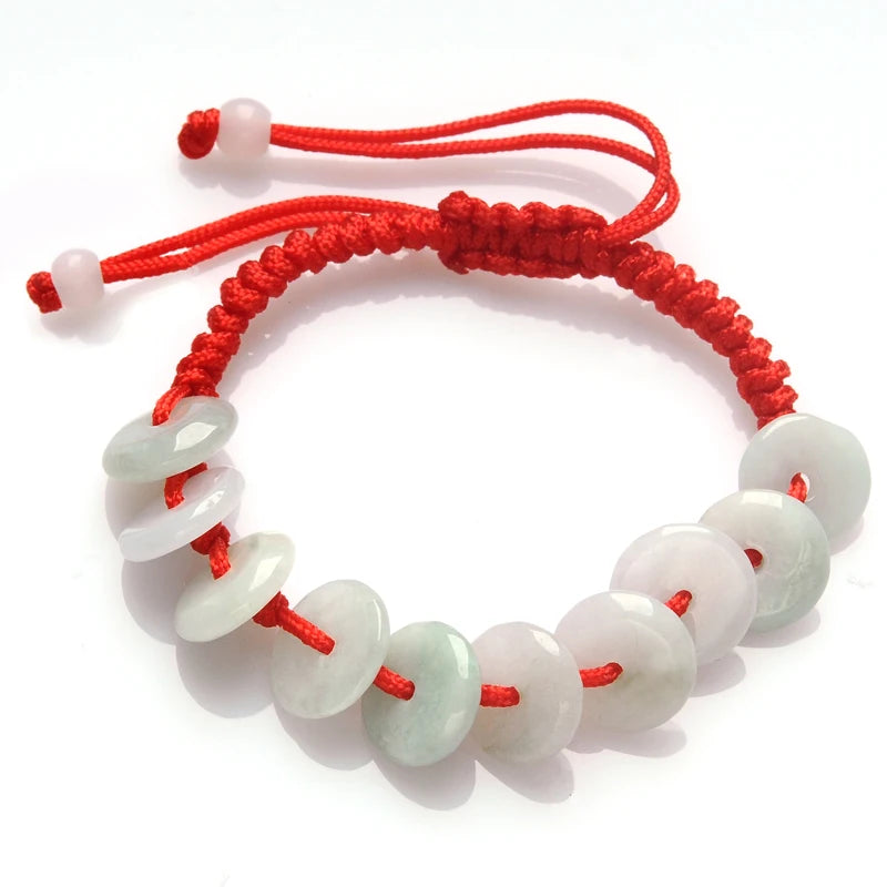 100% Natural A Jade Peace Buckle Bracelet