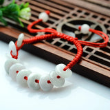 100% Natural A Jade Peace Buckle Bracelet