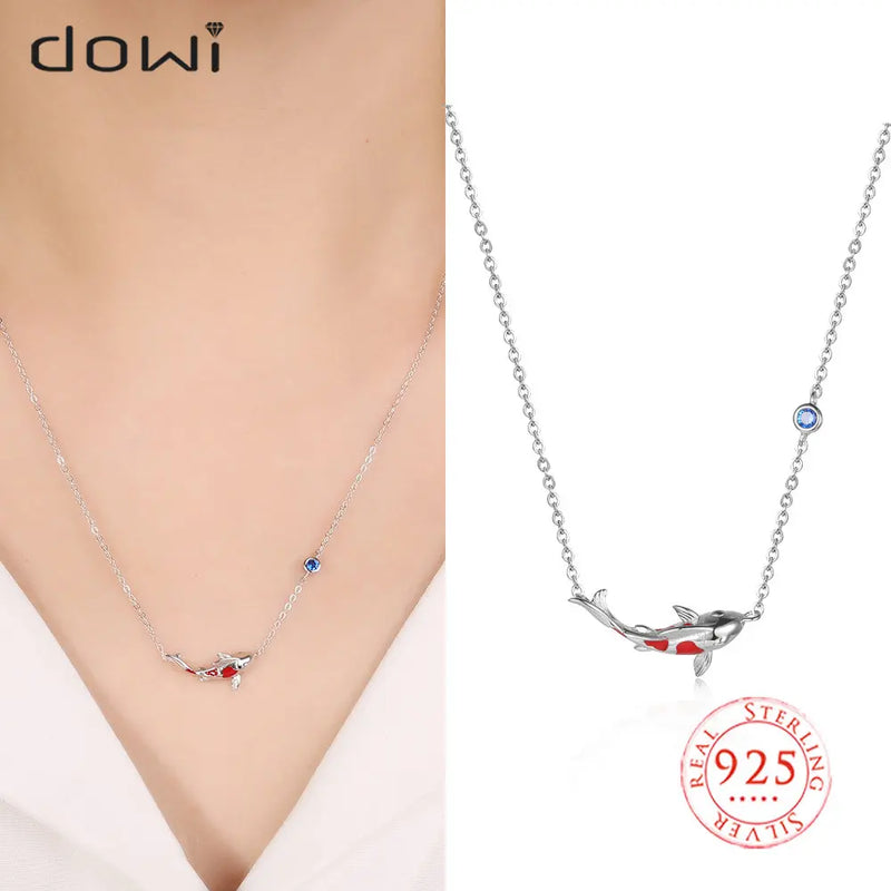 925 Sterling Silver Lucky Charm Animal Pendant Necklace
