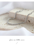 S925 Sterling Silver Beads Chain Link Bracelet for Women Girls