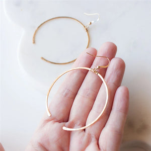 14K Filled Dainty Moon Earrings Korea Jewelry Boho Brincos Vintage Pendientes