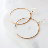 14K Filled Dainty Moon Earrings Korea Jewelry Boho Brincos Vintage Pendientes