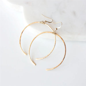 14K Filled Dainty Moon Earrings Korea Jewelry Boho Brincos Vintage Pendientes