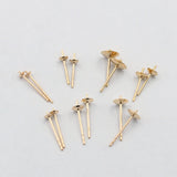 Real 14K Filled Pearl Cup 3MM/4MM/5MM/6MM Cup & Double or Single Notch
