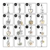 14K Silver 925 Pendants Charms For Bracelets DIY Jewelry Making