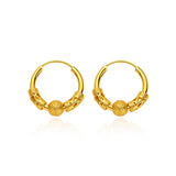 Real 14K Yellow Drop Earring for Women Romantic Jewelry