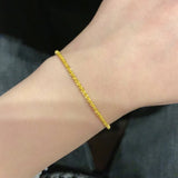 14k Caterpillar Women's Bracelet Shining Stars Dream Wedding Bridal Jewelry