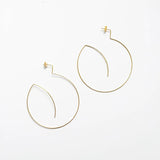 Real 14k Filled Circle Stud Earrings Wedding Bridesmaid High Jewelry