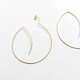 Real 14k Filled Circle Stud Earrings Wedding Bridesmaid High Jewelry