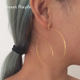 Real 14k Filled Circle Stud Earrings Wedding Bridesmaid High Jewelry