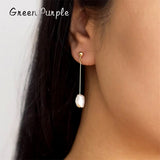 14k Filled Baroque Pearl Stud Earrings Vintage Jewelry for Women