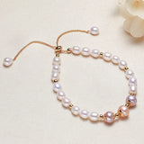 18K Bracelet with Freshwater Pearl for Women