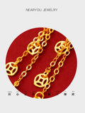 18K Gold Drop Earrings Five-pointed Star Jewelry