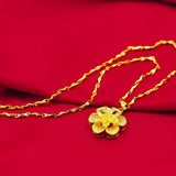 18K Necklace for Women Men Fine Jewelry Solid Chain Wedding