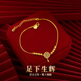 18K Bell Anklet Dream Catcher Bell Beads Chain for Women