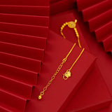 18K Bell Anklet Dream Catcher Bell Beads Chain for Women