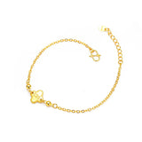 18K Twisted Chain Bracelet Hemp Rope Women's Fine Jewelry Gift