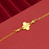 18K Twisted Chain Bracelet Hemp Rope Women's Fine Jewelry Gift