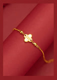 18K Twisted Chain Bracelet Hemp Rope Women's Fine Jewelry Gift