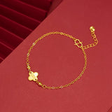 18K Twisted Chain Bracelet Hemp Rope Women's Fine Jewelry Gift