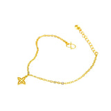 18K Twisted Chain Bracelet Pure Adjustable Hemp Sweet Grass Rope Chain