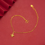 18K Twisted Chain Bracelet Pure Adjustable Hemp Sweet Grass Rope Chain
