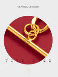 18K Twisted Chain Rope Bracelet for Women