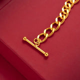 18K Twisted Chain Rope Bracelet for Women