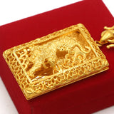 Real 18K Plated Tiger Pendant for Men Father Jewelry