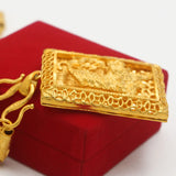 Real 18K Plated Tiger Pendant for Men Father Jewelry