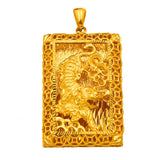 Real 18K Plated Tiger Pendant for Men Father Jewelry