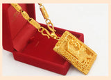 Real 18K Plated Tiger Pendant for Men Father Jewelry