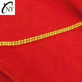 18K Yellow BIRTHDAY Beads Necklace for Women with Box