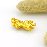 18k 3D Hard Pony Pendant Necklace for Women Bride