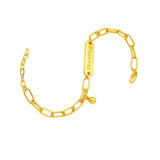18k English Geometric Chain Bracelet for Women Bride Engagement