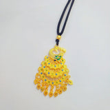 18k Enamel Peacock Pendant for Men Women 999 Pendant