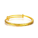 18k Lace Stripe Frosted Bracelet for Women Bride Engagement