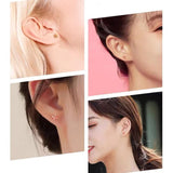 18k Plum Blossom Stud Earrings Au750 Party Pop Studs Earrings Jewelry
