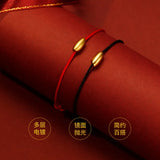 18k Yellow Gold Couple Bracelets Fine Jewelry Christmas Gift
